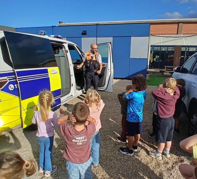 politie op bezoek